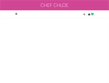 Tablet Screenshot of chefchloe.com